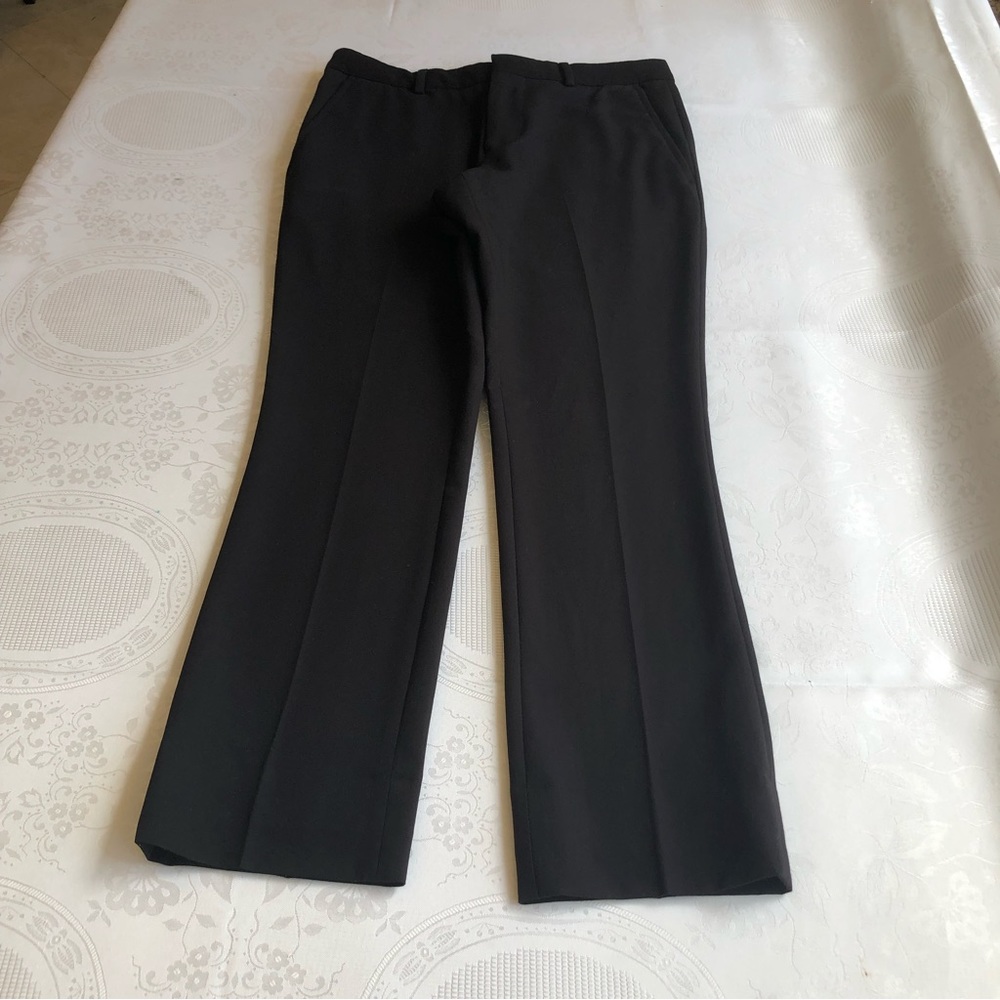Egara Junior Boys Size W28/L30 Black Dress Pants Straight-Leg Regular-Fit Bottom